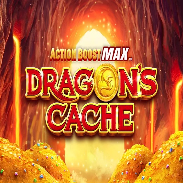 Action Boost Max Dragon's Cache casino game by SpinPlay Games – featured logo at Malina Casino