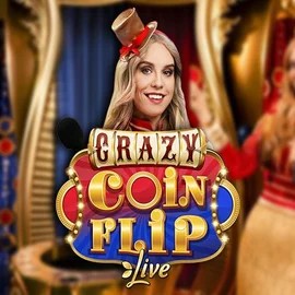 Live Casino logo of Crazy Coin Flip from Evolution at Malina Casino