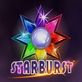 Starburst game by NetEnt – logo hosted on Malina Casino